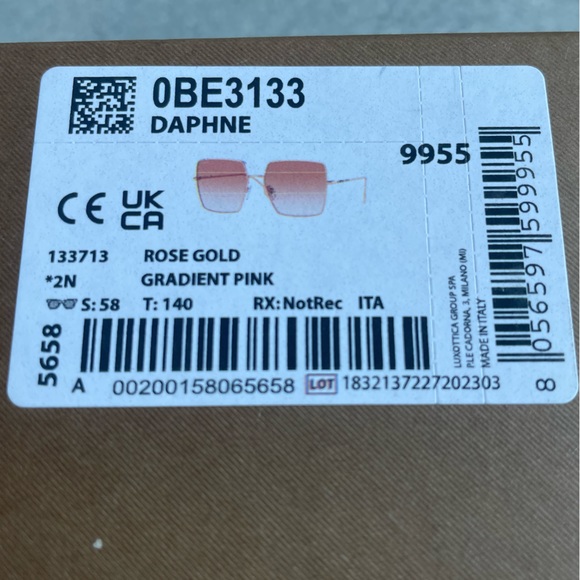 Burberry Daphne Pink Gradient Sunglasses - Picture 4 of 7